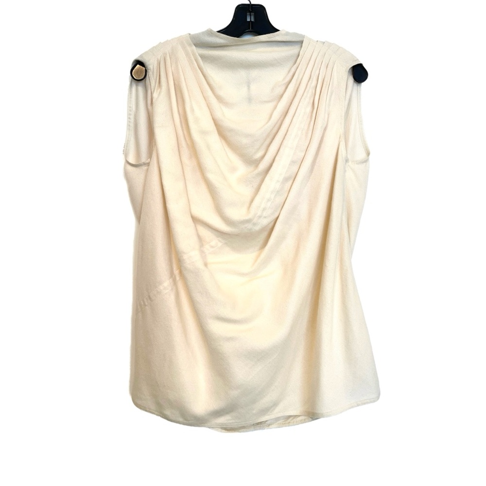 Rick Owens Cowl Neck Sleeveless Tunic Mastodon Collection Cream/ Vanilla It40 - Picture 1 of 6